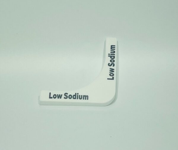 LOW SODIUM - Corner Label for Pans