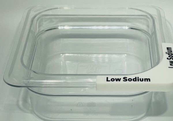 LOW SODIUM - Corner Label for Pans - Image 2