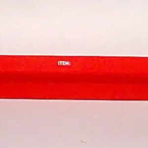 Red date and item label holder.