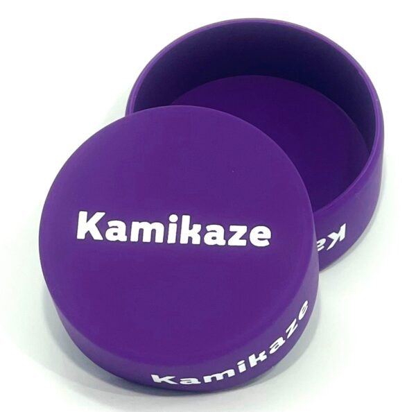 A purple box with the name of kamikaze on it.