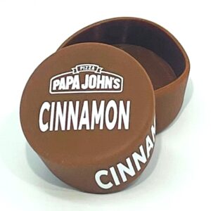 A brown box with the word papa john 's written on it.