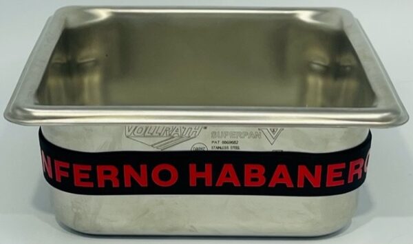 A metal container with the words " ferno habano ".