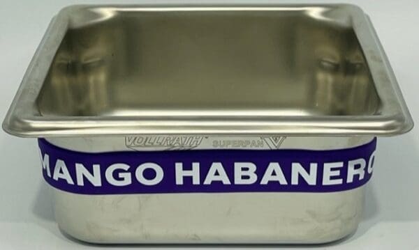 A metal container with the words " tango habanero ".