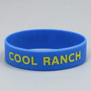 Blue bracelet with "Cool Ranch" text.
