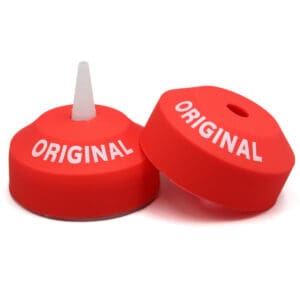 Red caps with "Original" text and spout.