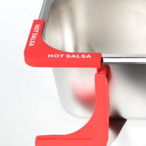 Red "Hot Salsa" food container clip.