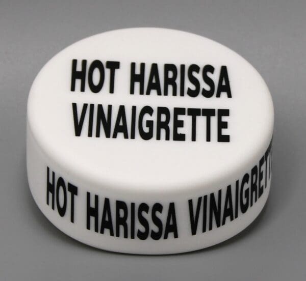 HOT HARISSA VINAIGRETTE- FIFO Lid Wrap